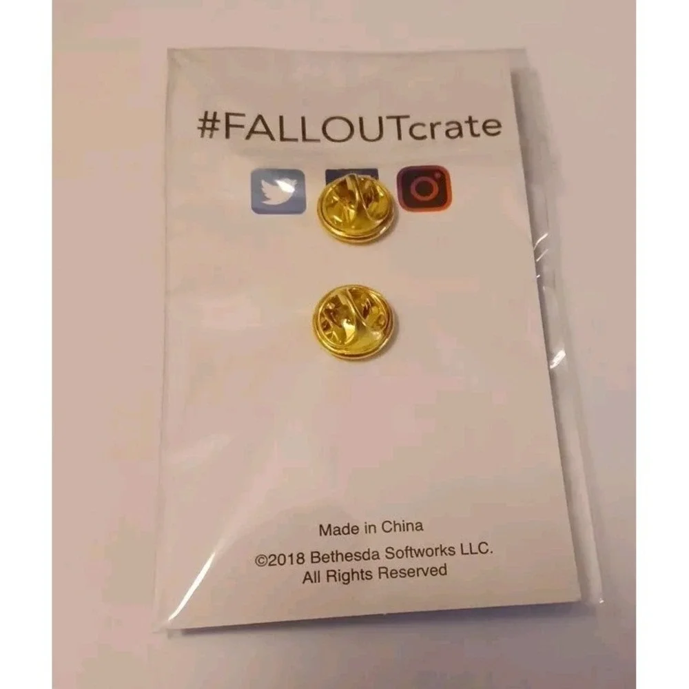 ROBCO Pin Badge - Fallout Loot Crate #5 Gaming New SEALED Merchandise Geek Black